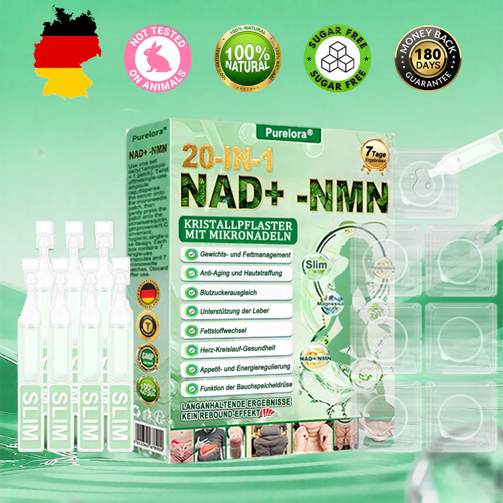 🇩🇪 Neu eingetroffen 🇩🇪| Purelora® Crystal Microneedle Nano-System mit NAD⁺-Aktivierung & 20-in-1 Slim- & Healthy-Patch-Lösung